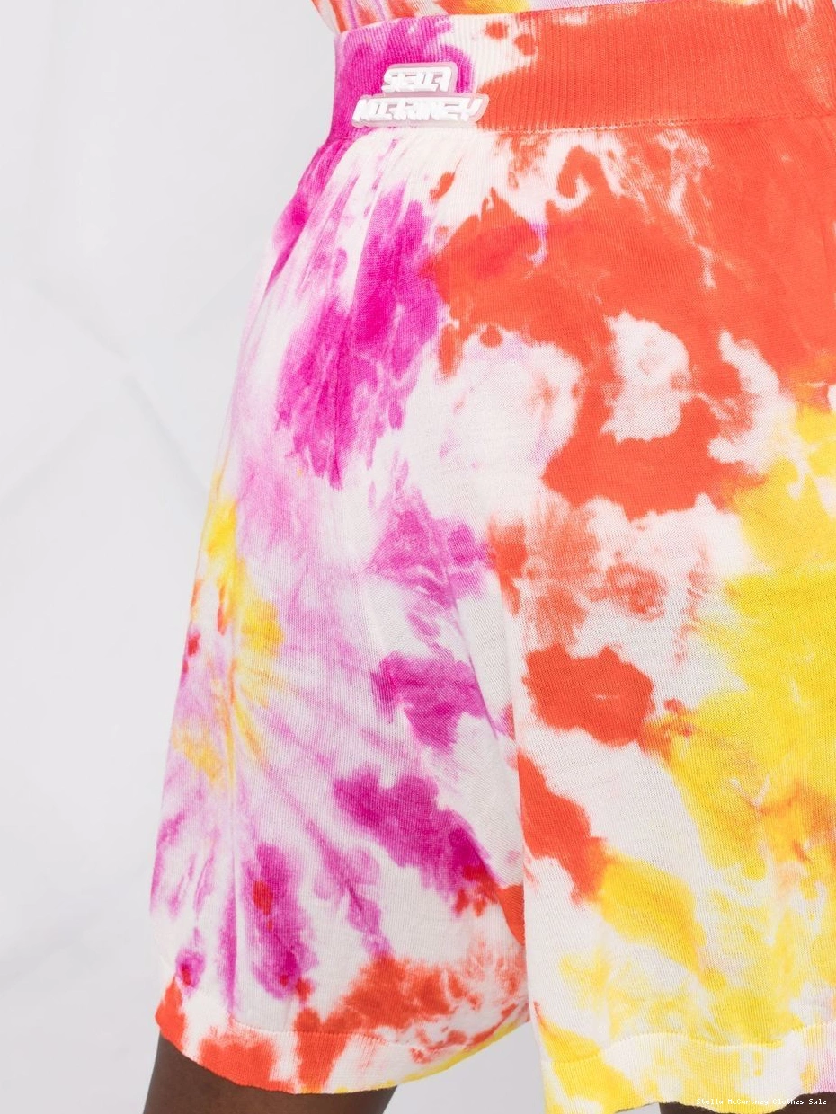 Cheap Stella McCartney tie-dye shorts cotton Women 0811